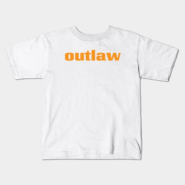 Outlaw Kids T-Shirt by ProjectX23 Orange